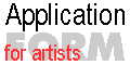 Application form for artists